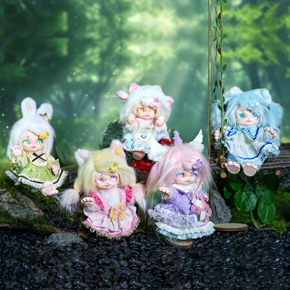 フォレストファミリーシリーズ ソフビ付きぬいぐるみ ブラインドボックス (Forest Family series Vinyl Plush Blind Box)