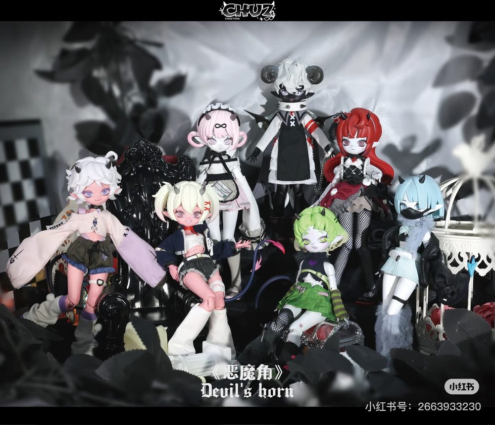 CHUZTING 悪魔の角シリーズ トレーディングドール (CHUZTING DEVIL'S HORN SERIES TRADING DOLL)
