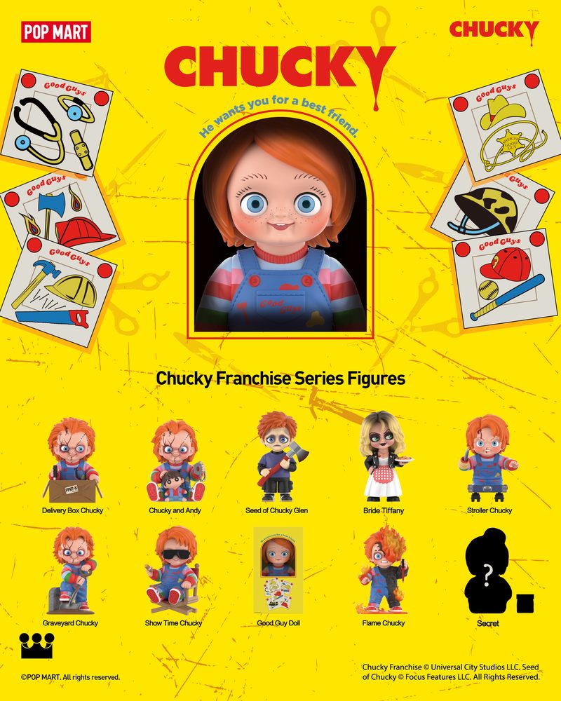 POPMART チャッキー フランチャイズ シリーズ (POPMART "Child's Play" Chucky Franchise Series)