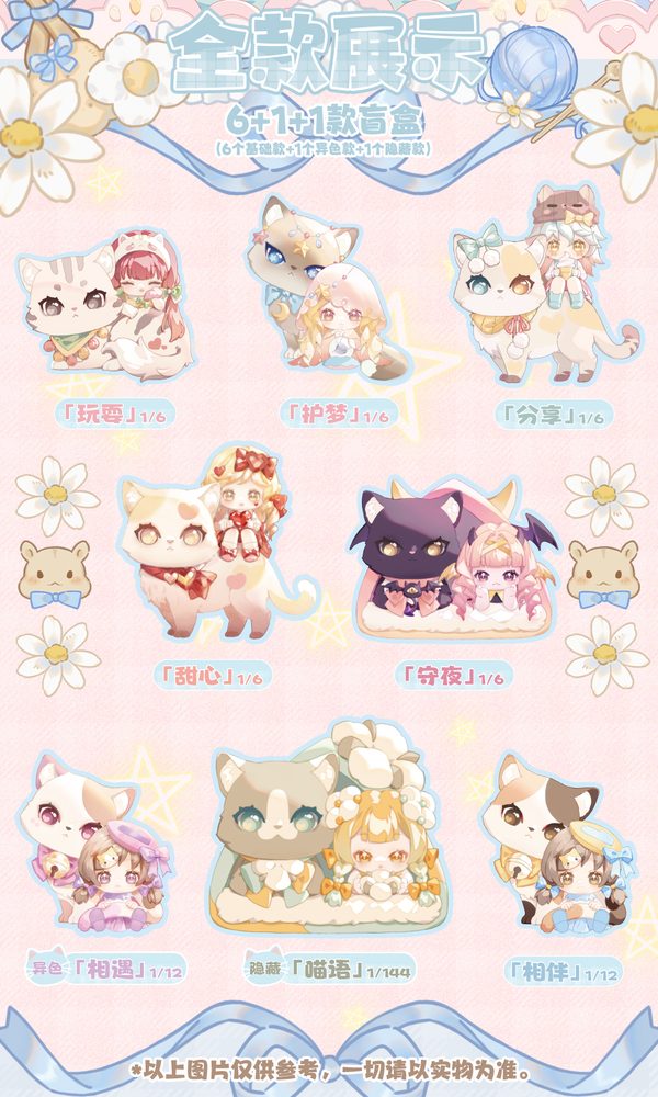 sweet Emilya Cat Moni あなたのそばにシリーズ トレーディングフィギュア (SWEET EMILYA CAT MONI-ALWAYS BY YOUR SIDE SERIES TRADING FIGURE)