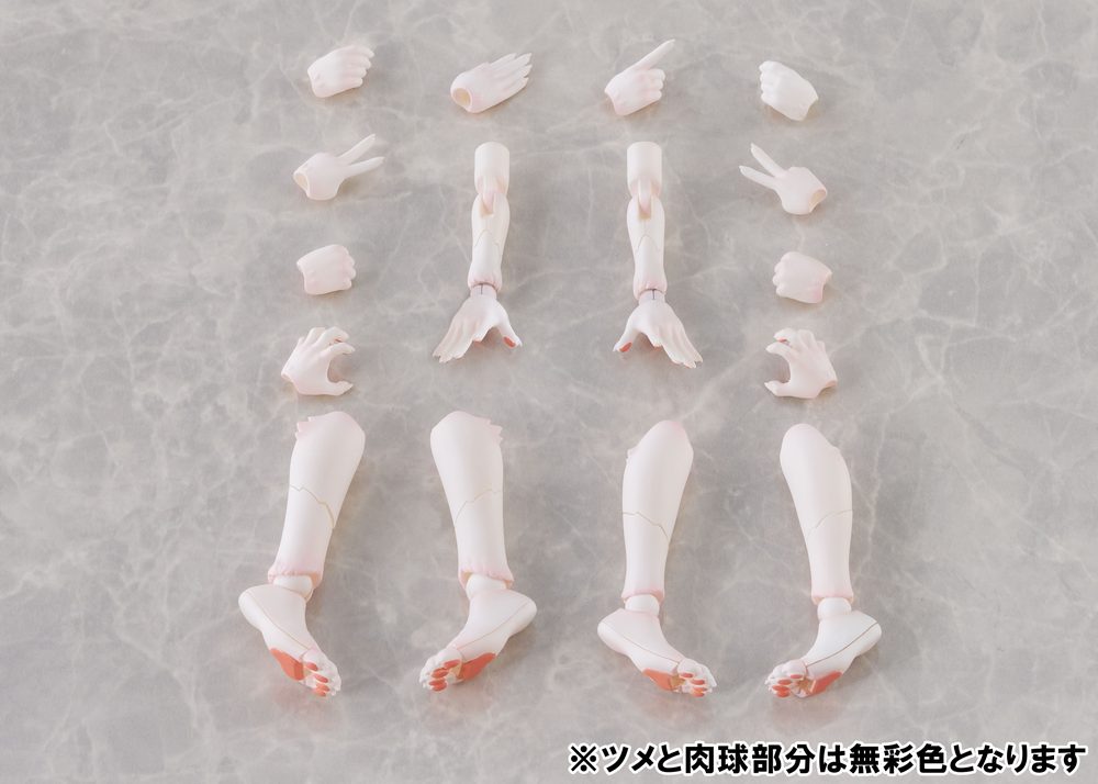 けもプラ KO-02RKM アーム&レッグパーツセット 01 [カオマニーカラー] (Kemopla KO-02RKM Arm & Leg Parts Set 01 (Khao Manee Color))
