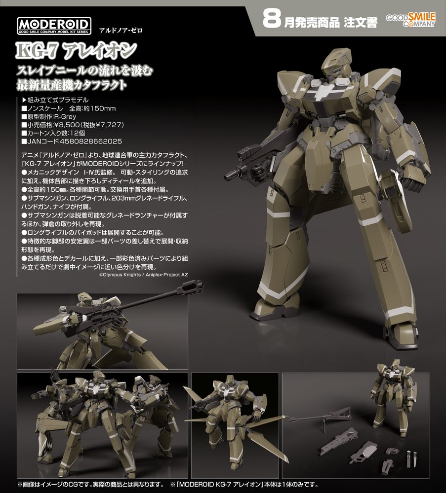 MODEROID アルドノア・ゼロ KG-7 アレイオン (Moderoid "ALDNOAH.ZERO" KG-7 Areion)
