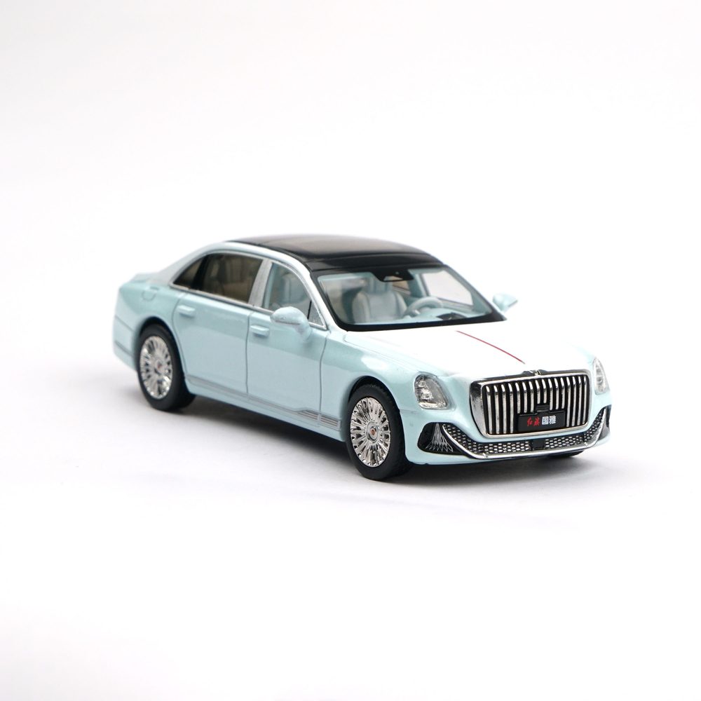 1/64 紅旗(ホンチー) 国雅(GUOYA) ライトブルー (1/64 HONGQI GUOYA Light Blue)