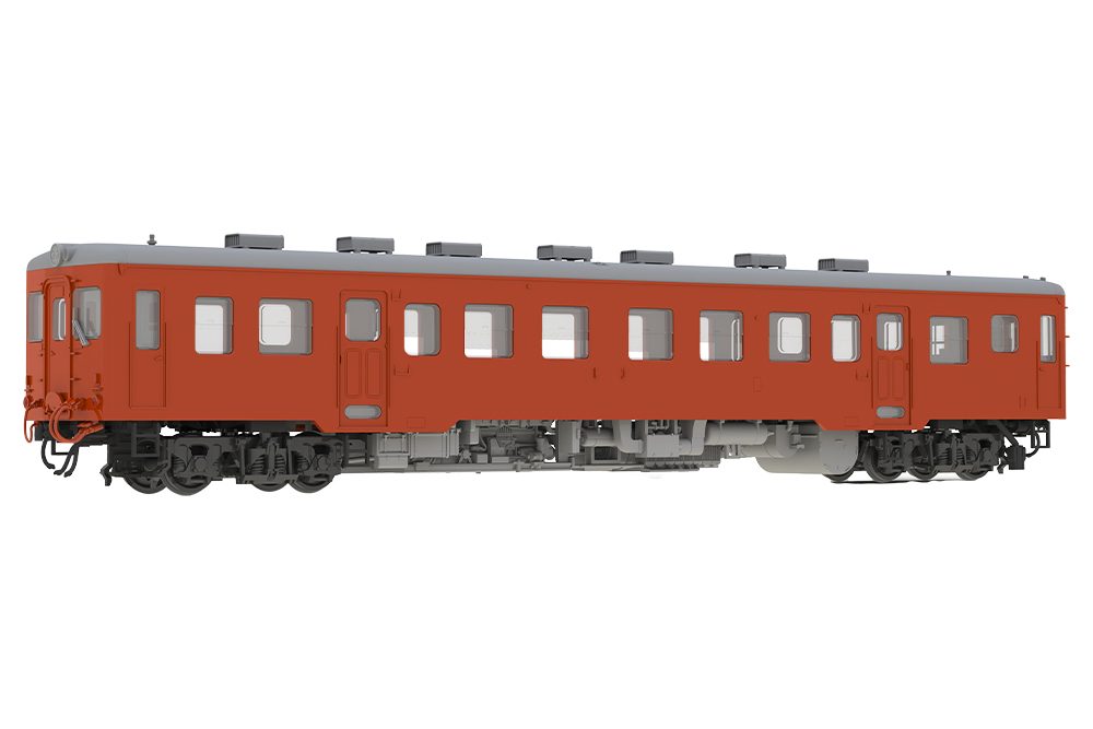1/80スケール プラスチックキット 日本国有鉄道キハ20形気動車200番代タイプ キット (1/80 Scale Plastic Kit JNR Kiha 20 Type Diesel Railcar 200th Generation Type Kit)