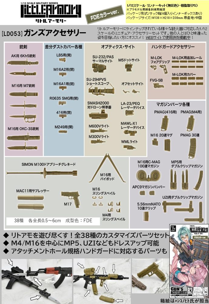 LittleArmory <LD053> ガンズアクセサリーB2 (LittleArmory <LD053> Guns Accessories B2)