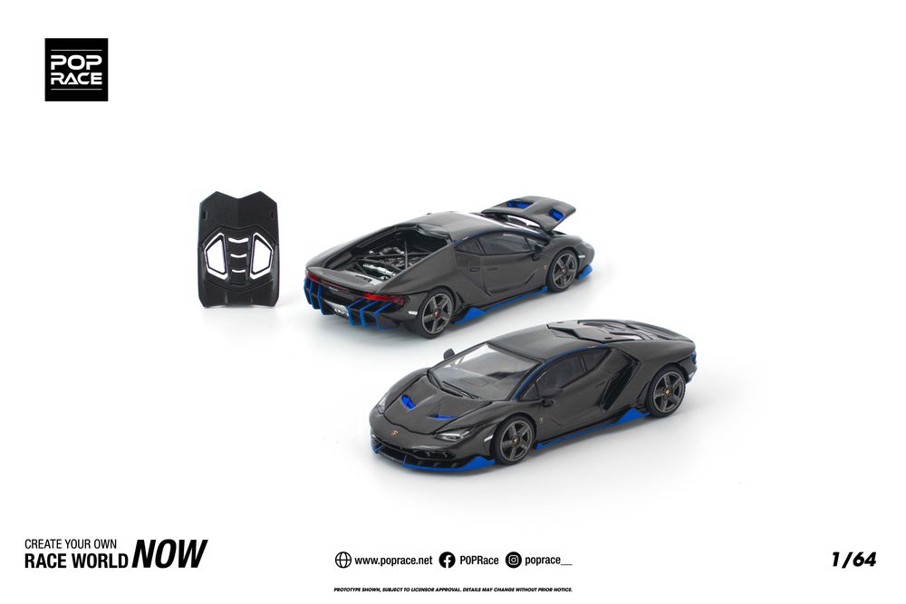 1/64 LAMBORGHINI CENTENARIO CARBON BLUE (1/64 LAMBORGHINI CENTENARIO CARBON BLUE)