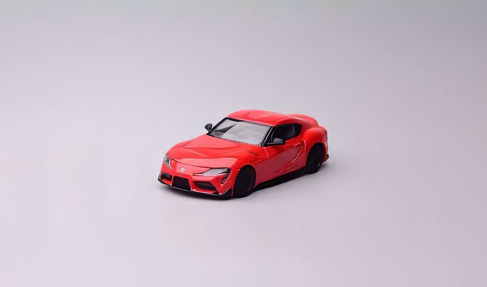 1/64 トヨタ GRスープラ A90 プロミネンスレッド(左ハンドル) (1/64 Toyota GR Supra A90 Prominence Red LHD)
