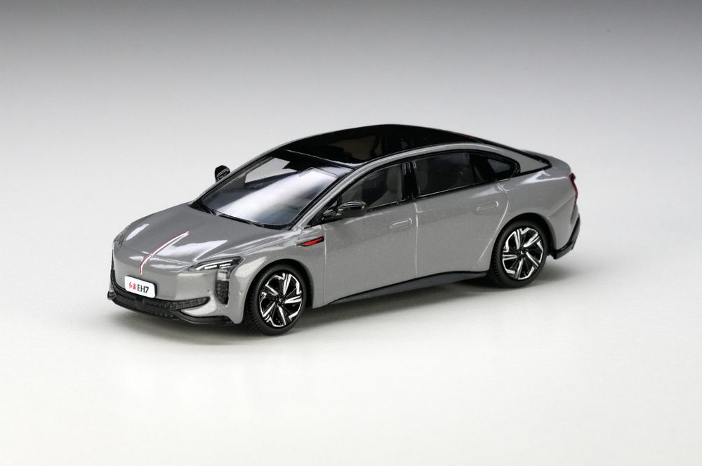 1/64 ホンチー EH7 グレー (1/64 HONGQI EH7 Gray)