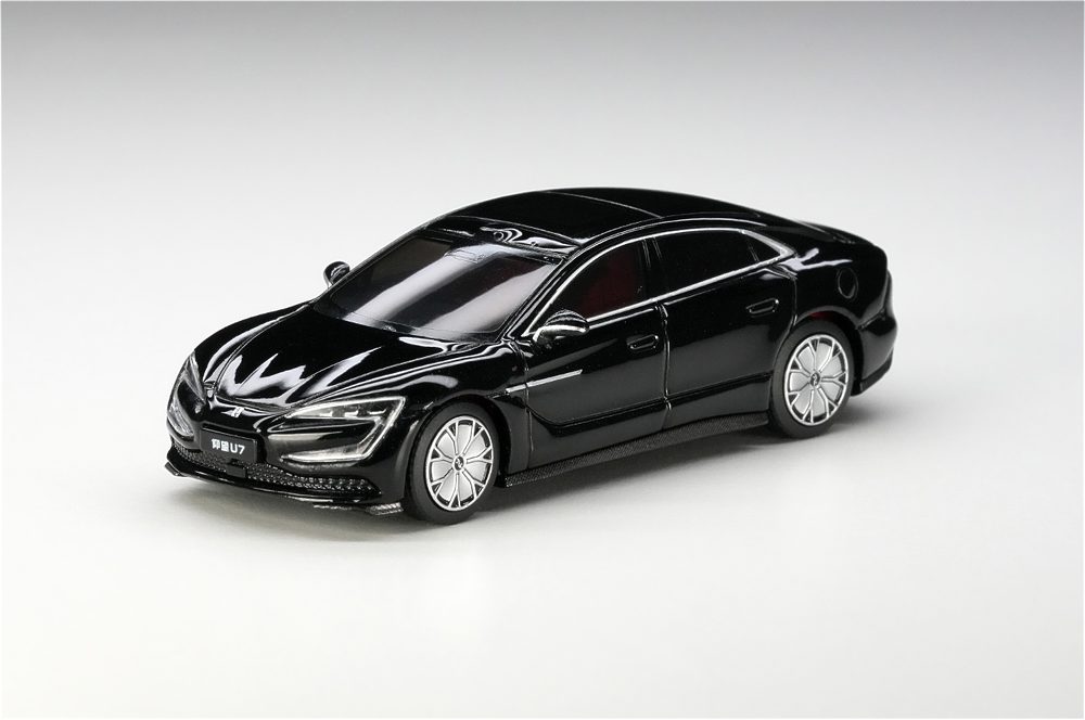 1/64 ヤンワン U7 EV ブラック (1/64 YANGWANG U7 EV Black)