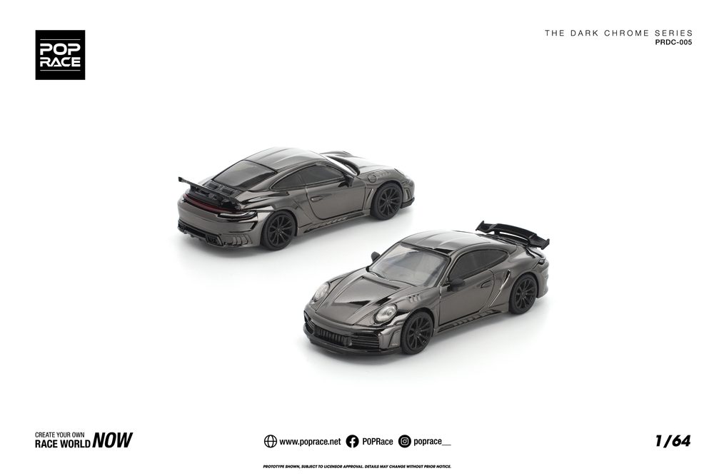 1/64 992 STINGER GTR DARK CHROME (1/64 992 STINGER GTR DARK CHROME)