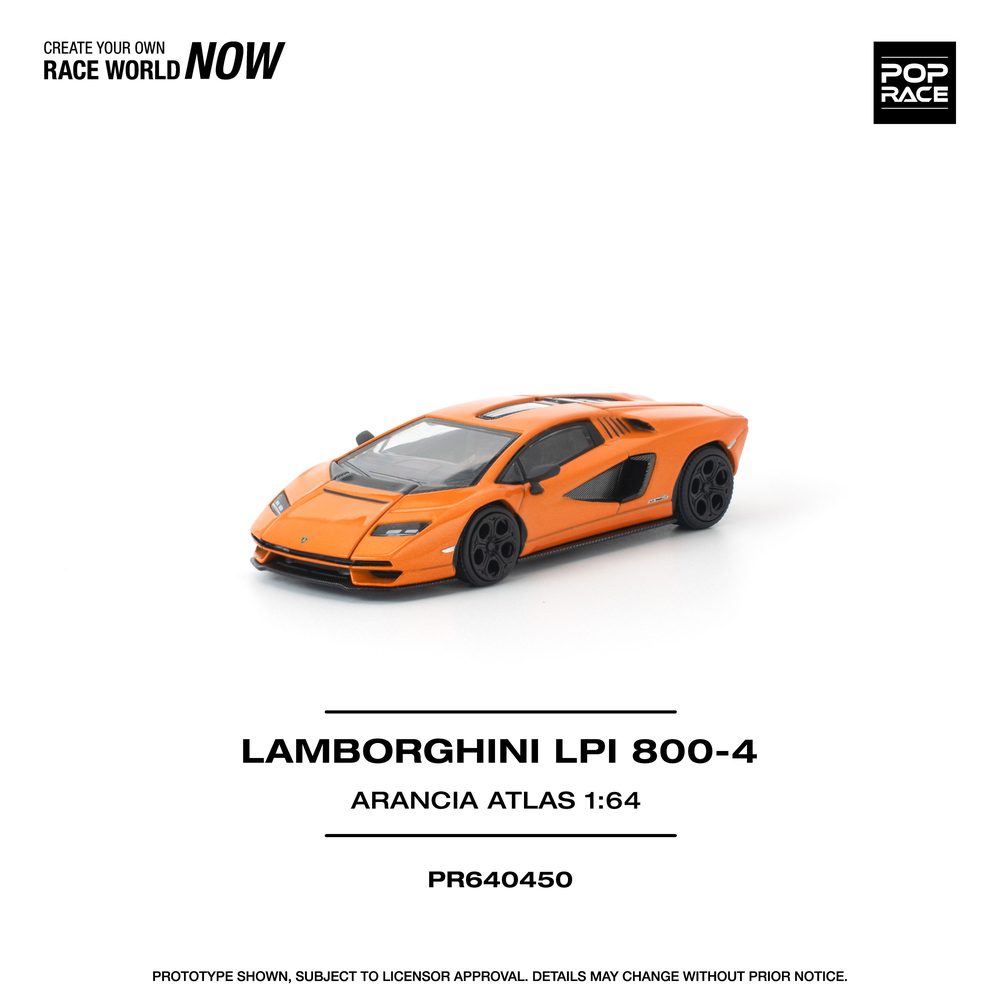 1/64 LAMBORGHINI COUNTACH LPI 800-4 ARANCIA ATLAS (1/64 LAMBORGHINI COUNTACH LPI 800-4 ARANCIA ATLAS)