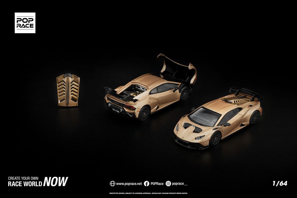 1/64 LAMBORGHINI HURACAN STO MATTE GOLD (1/64 LAMBORGHINI HURACAN STO MATTE GOLD)
