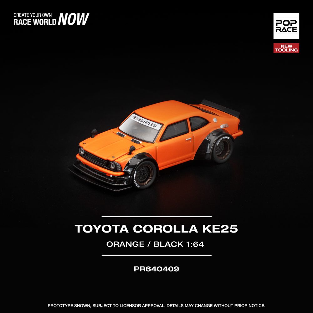 1/64 TOYOTA COROLLA KE25 - ORANGE (1/64 TOYOTA COROLLA KE25 - ORANGE)