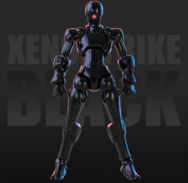 SHEIK MAINLAND 3 min projectシリーズ 強攻異人 1/18スケールプラスチックモデルキット(メタリックブラック) (SHEIK MAINLAND 3 MIN PROJECT SERIES XENOSTRIKE 1/18 SCALE PLASTIC MODEL KIT (METALLIC BLACK))