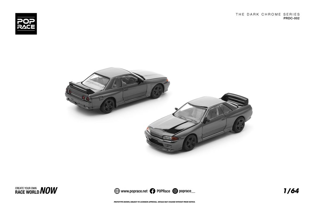 1/64 R32 GT-R DARK CHROME (1/64 R32 GT-R DARK CHROME)