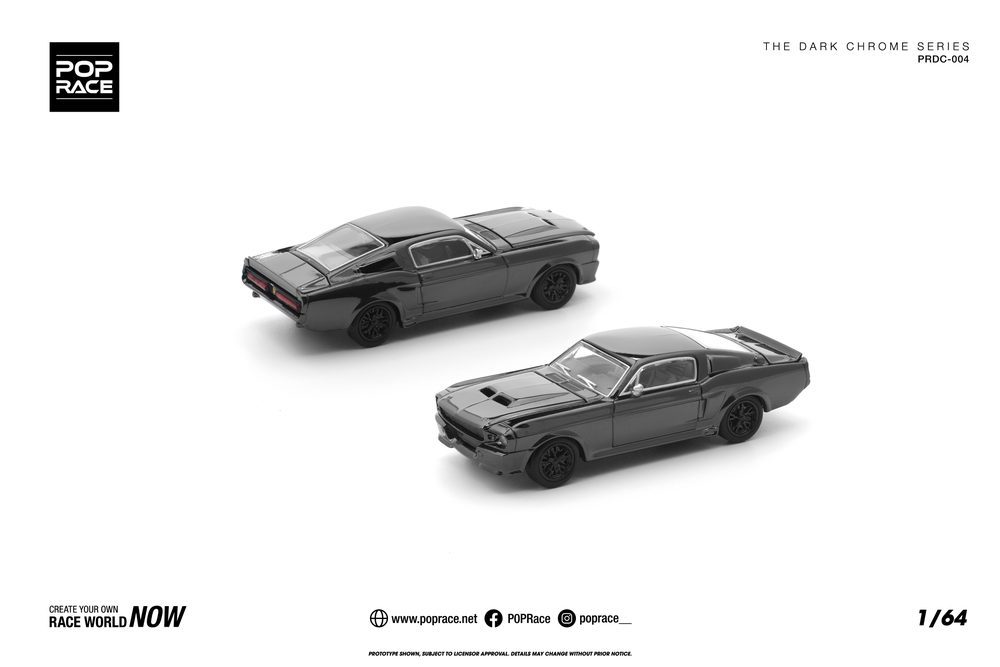 1/64 SHELBY MUSTANG GT500 DARK CHROME PRDC004 (1/64 SHELBY MUSTANG GT500 DARK CHROME PRDC004)
