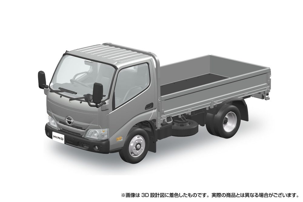 楽プラ スナップキット 23-SR 日野 デュトロ 平ボデー(シルバー) (RakuPla Snap Kit 23-SR Dutro (Silver))