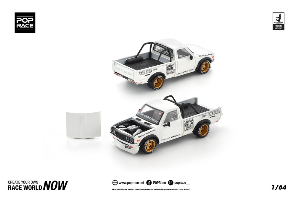 1/64 PANDEM DATSUN 620 WHITE (1/64 PANDEM DATSUN 620 WHITE)