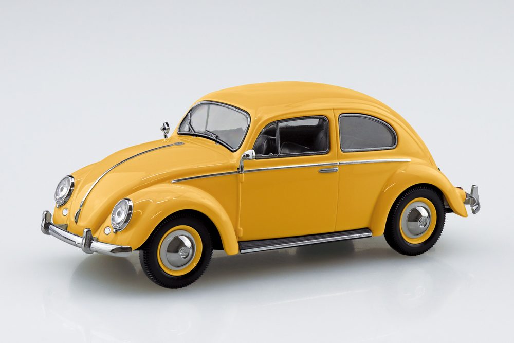 楽プラ スナップキット 20-PY フォルクスワーゲン ビートル(ポスタルイエロー) (RakuPla Snap Kit 20-PY Volkswagen Beetle (Postal Yellow))