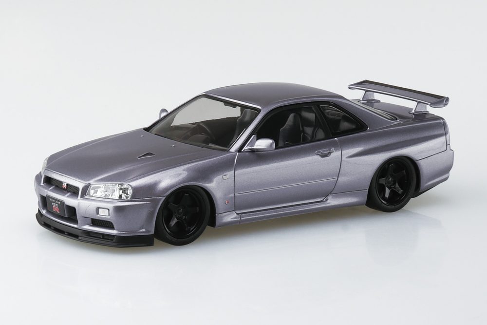 楽プラ スナップキット 12CU-AS ニッサン R34スカイラインGT-R カスタムホイール(アスリートシルバー) (RakuPla Snap Kit 12CU-AS Nissan R34 Skyline GT-R Custom Wheels (Athlete Silver))