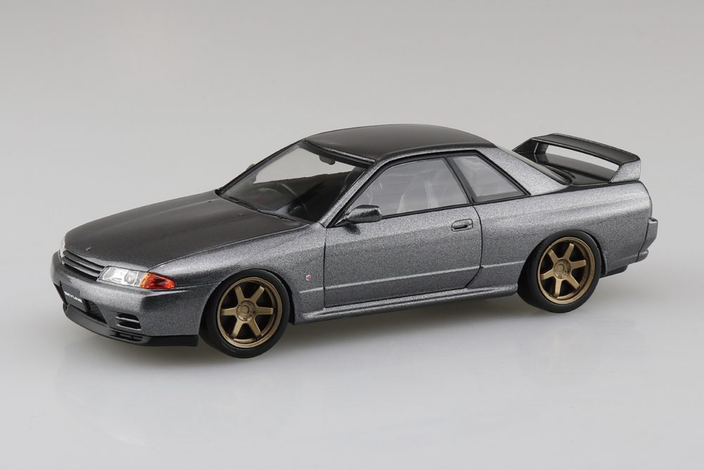 楽プラ スナップキット 14CU-GG ニッサン R32スカイラインGT-R カスタムホイール(ガングレーメタリック) (RakuPla Snap Kit 14CU-GG Nissan R32 Skyline GT-R Custom Wheel (Gun Gray Metallic))