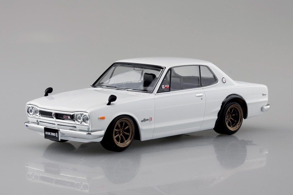 楽プラ スナップキット 16CU-WH ニッサン C10 スカイライン 2000GT-R カスタムホイール(ホワイト) (RakuPla Snap Kit 16CU-WH Nissan C10 Skyline 2000GT-R Custom Wheels (White))