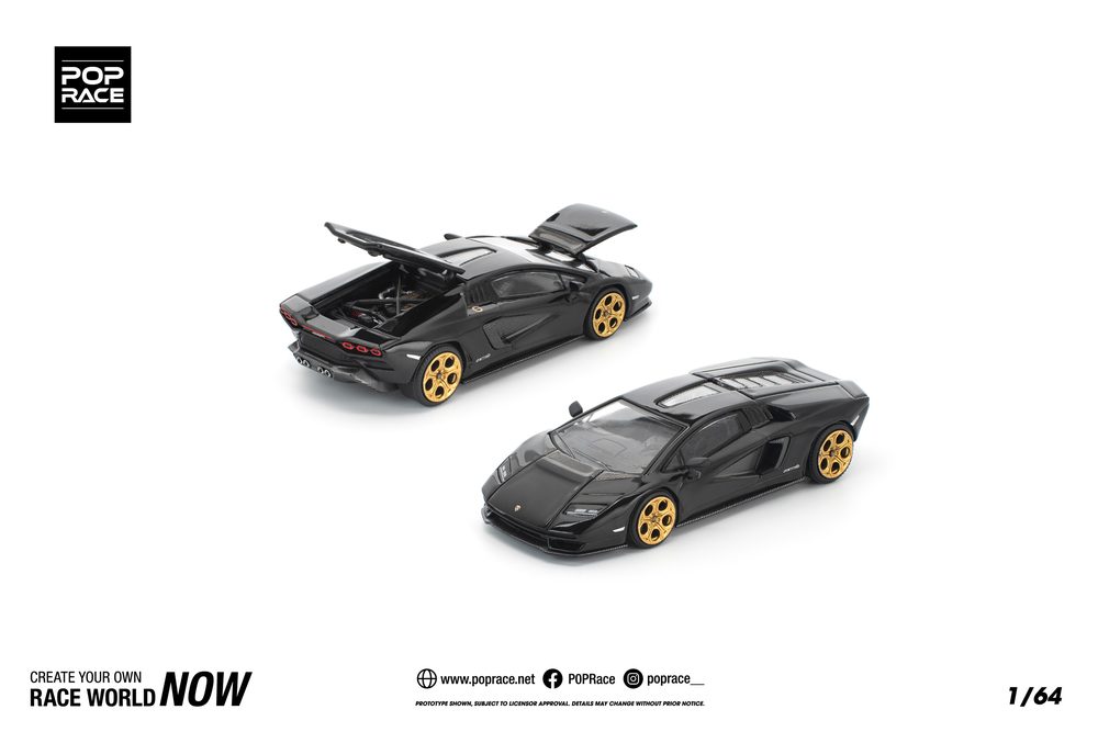 1/64 LAMBORGHINI LPI800-4 DEEP BLACK (1/64 LAMBORGHINI LPI800-4 DEEP BLACK)