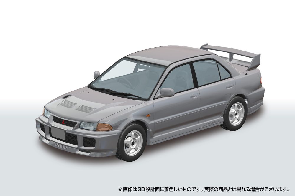 楽プラ スナップカー 04-QS CE9A ランサーGSRエボリューションIII 1995 クイーンズシルバー (RakuPla Snap Car 04-QS CE9A Lancer GSR Evolution III 1995 Queens Silver)