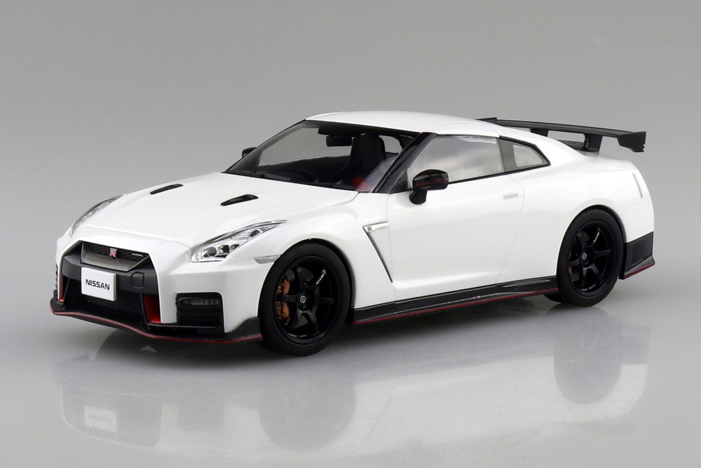 楽プラ スナップカー 05-BW R35 NISSAN GT-R NISMO 2017 ブリリアントホワイトパール (RakuPla Snap Car 05-BW R35 NISSAN GT-R NISMO 2017 Brilliant White Pearl)
