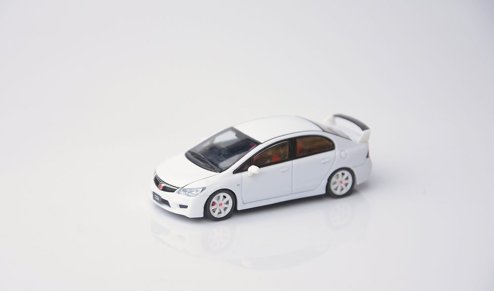1/64 Honda Civic Type-R FD2 White (1/64 Honda Civic Type-R FD2 White)