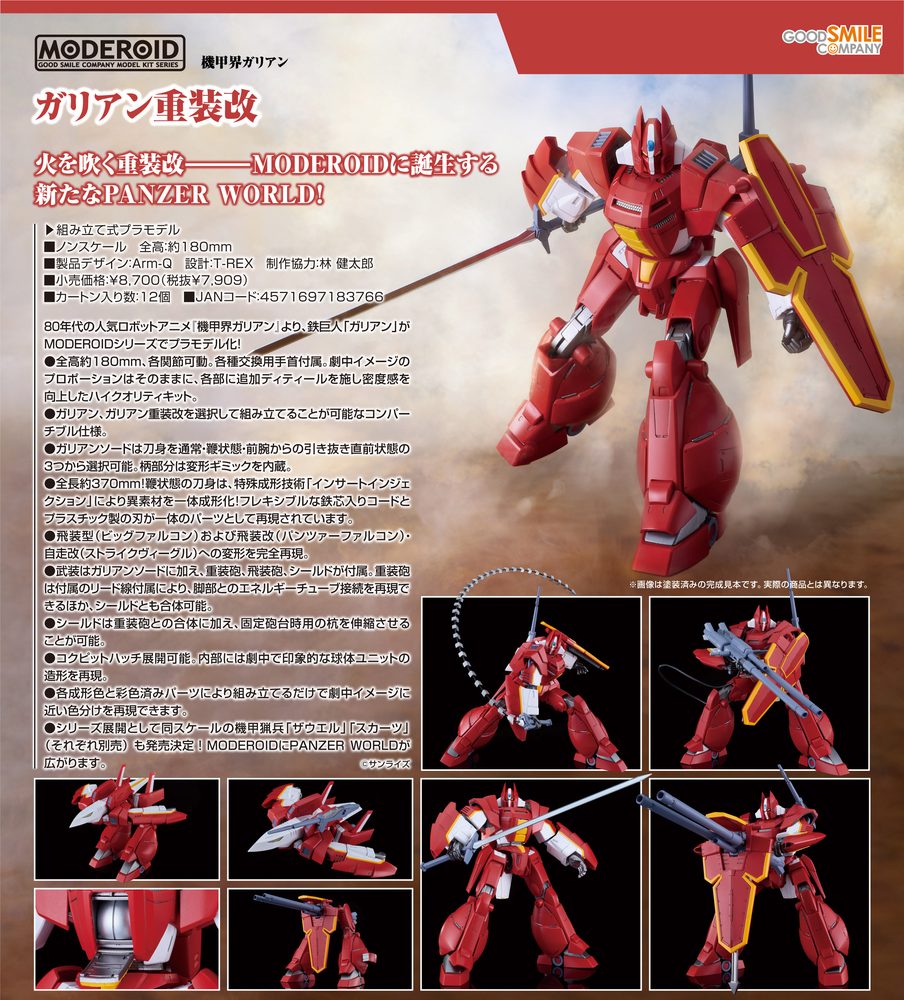 MODEROID 機甲界ガリアン ガリアン重装改 (Moderoid "Panzer World Galient" Galient Heavy Armor Kai)