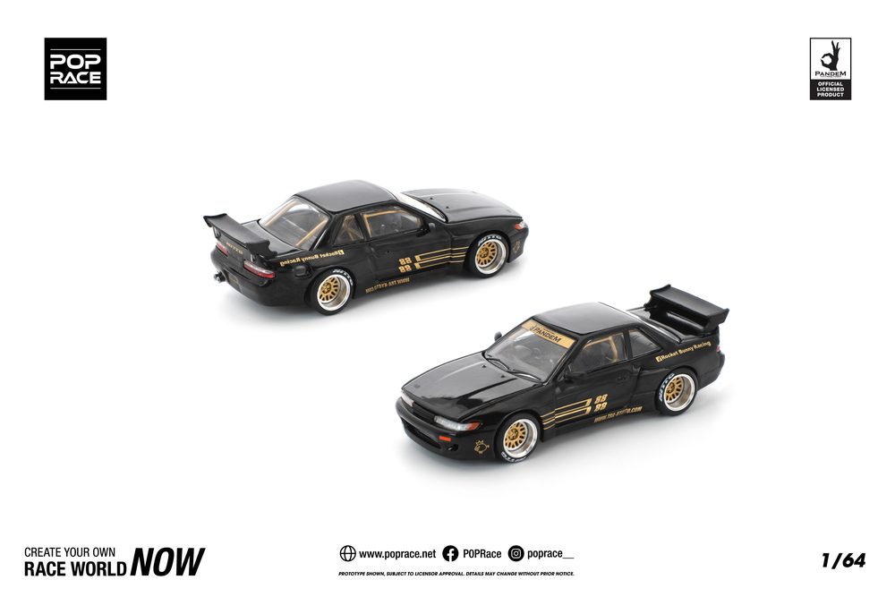 1/64 PANDEM SILVIA S13 - BLACK (1/64 PANDEM SILVIA S13 - BLACK)