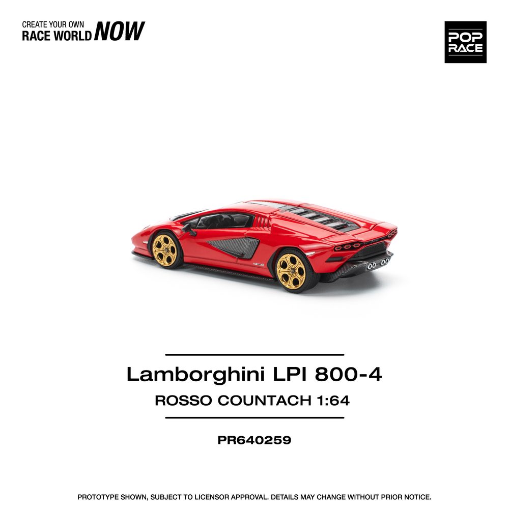 1/64 LAMBORGHINI COUNTACH LPI-800 - ROSSO (1/64 LAMBORGHINI COUNTACH LPI-800 - ROSSO)