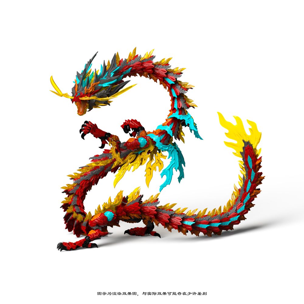 神型科技(SHENXING TECHNOLOGY) 真龍シリーズ ZL-0001 赤龍王 プラスチックモデルキット (SHENXING TECHNOLOGY THE TRUE DRAGON SERIES ZL-0001 THE RED DRAGON KING PLASTIC MODEL KIT)