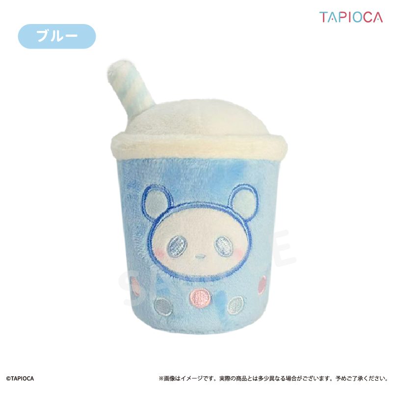 タピオカ オリジナル パンダたぴぬい パールティー ブルー (Tapioca Original Panda Tapi-nui Plush Pearl Tea Blue)