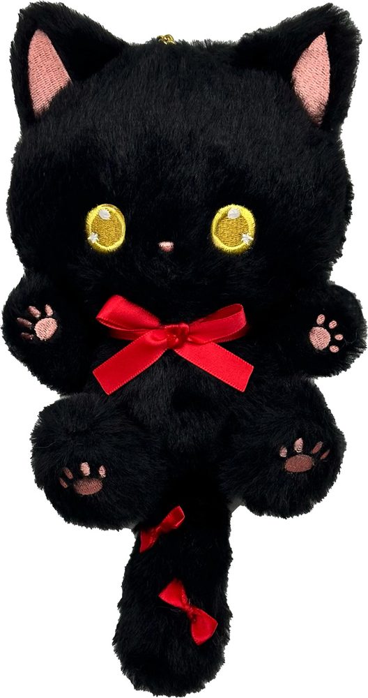 タピオカ オリジナル たぴにゃんこ ブラック (Tapioca Original Tapi-nyanko Plush Black)