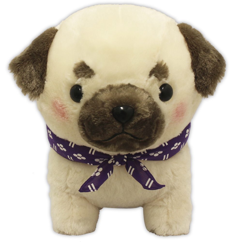 豆しば三兄弟BIGパグ兵衛 (Mameshiba Three Brothers Plush Big Pugbei)