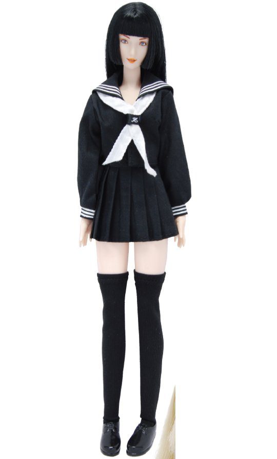 1/6 由佳乃 セーラー服 冬服 (黒) (1/6 Yukano Winter Sailor Suit Black)