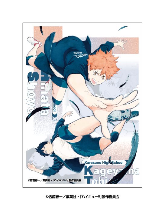 ハイキュー!! キャラクタースリーブ 日向・影山 EN-1631 ("Haikyu!!" Character Sleeve Hinata & Kageyama EN-1631)