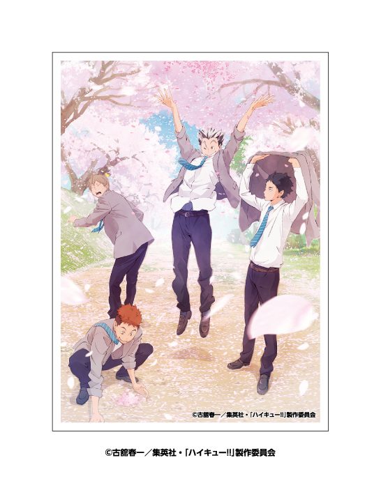 ハイキュー!! キャラクタースリーブ 桜吹雪 EN-1633 ("Haikyu!!" Character Sleeve Cherry Blossoms Blizzard EN-1633)