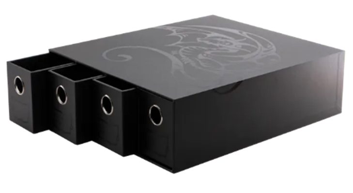 AT-33708 Fortress - Horizontal - 4 - Black - Storage - Card Drawers (AT-33708 Fortress - Horizontal - 4 - Black - Storage - Card Drawers)