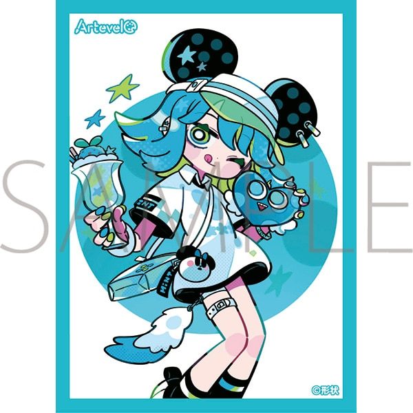 Arteveloカードスリーブ 形状 チョコミント art-009 (Artevelo Card Sleeve Keijo Chocolate Mint art-009)
