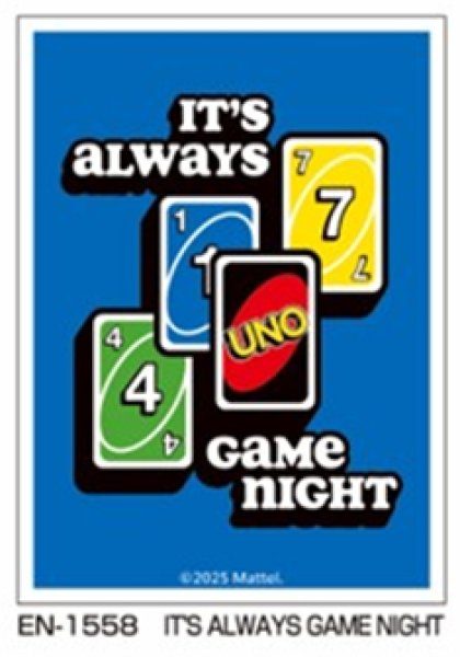 UNO(TM) キャラクタースリーブ IT'S ALWAYS GAME NIGHT EN-1558 (UNO (TM) Character Sleeve IT'S ALWAYS GAME NIGHT EN-1558)
