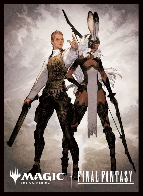 マジックザギャザリング――FINAL FANTASY プレイヤーズカードスリーブ MFS-52 FINAL FANTASY・アーティスト ボーダーレス版 空賊バルフレアとフラン ("MAGIC: The Gathering" "Final Fantasy" Players Card Sleeve MFS-52 Final Fantasy, Artist Borderless Ver. Balthier and Fran)