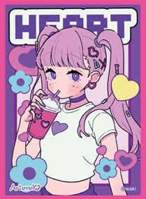 Arteveloカードスリーブ わき Heart art-003 (Artevelo Card Sleeve Waki Heart art-003)