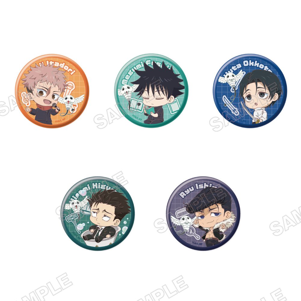 呪術廻戦 トレーディングメタリック缶バッジ コガネといっしょ-Ordinary- ("Jujutsu Kaisen" Trading Metallic Can Badge with Kogane -Ordinary-)