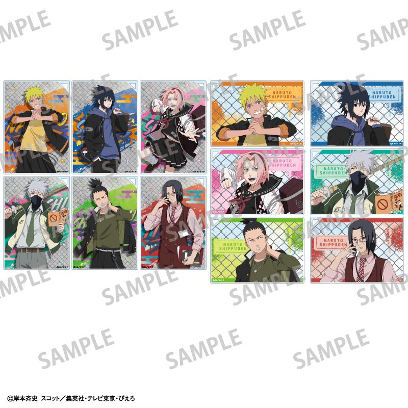 NARUTO-ナルト- 疾風伝 トレーディングアクリルプレート 学園 ("NARUTO -Shippuden-" Trading Acrylic Plate School)