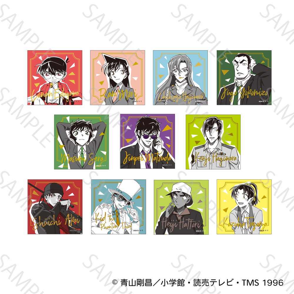 名探偵コナン 謎ファイルコレクション2026 TD箔押しスクエア缶バッジ ("Detective Conan" Mystery File Collection 2026 Trading Gilding Square Can Badge)