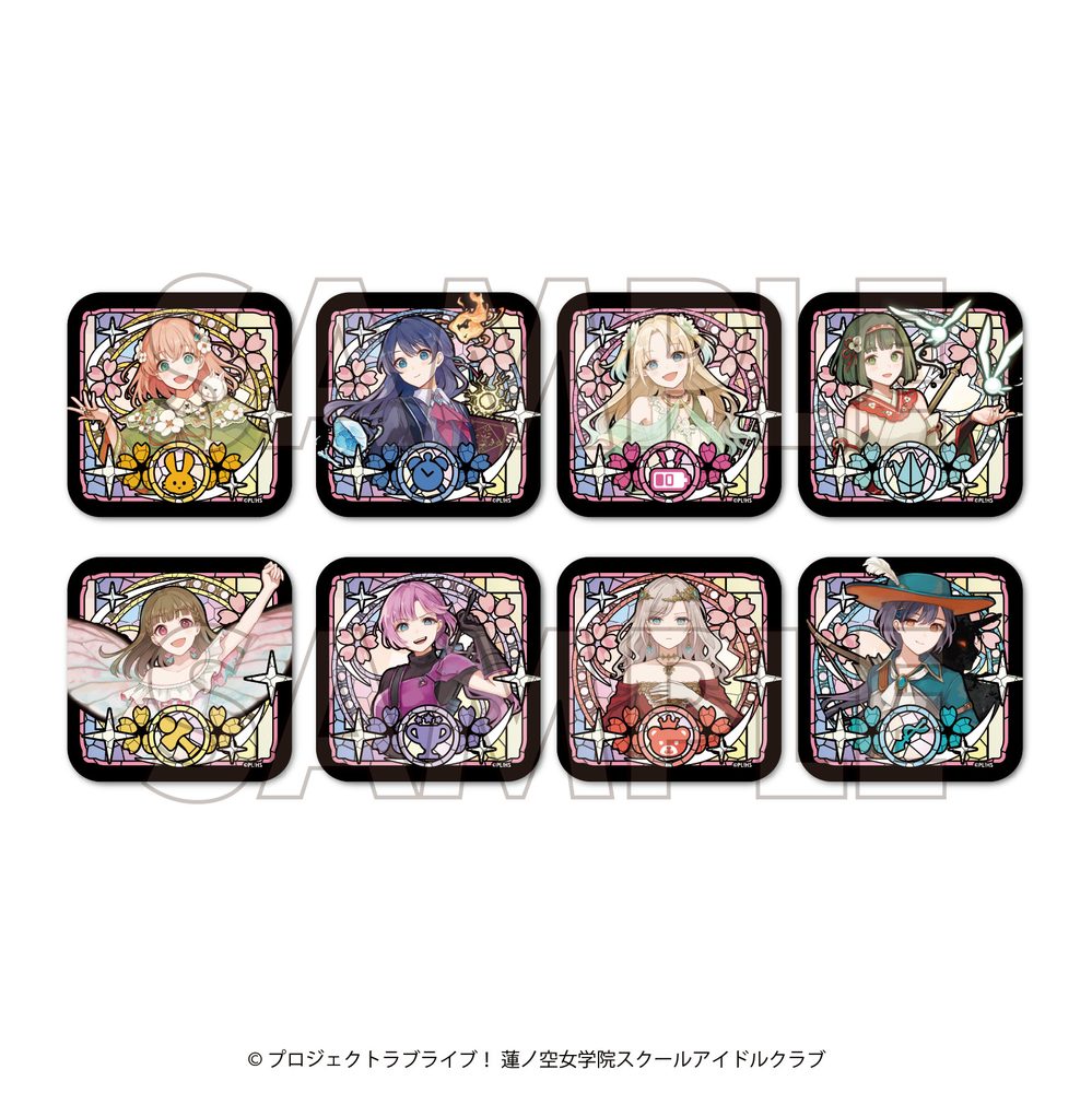 ラブライブ!蓮ノ空女学院スクールアイドルクラブ×石川県コラボ第四弾 TRスクエアオーロラ缶バッジ ("Love Live! Hasu no Sora Jogakuin School Idol Club" x Ishikawa Prefecture Collaboration Vol. 4 Trading Square Aurora Can Badge)