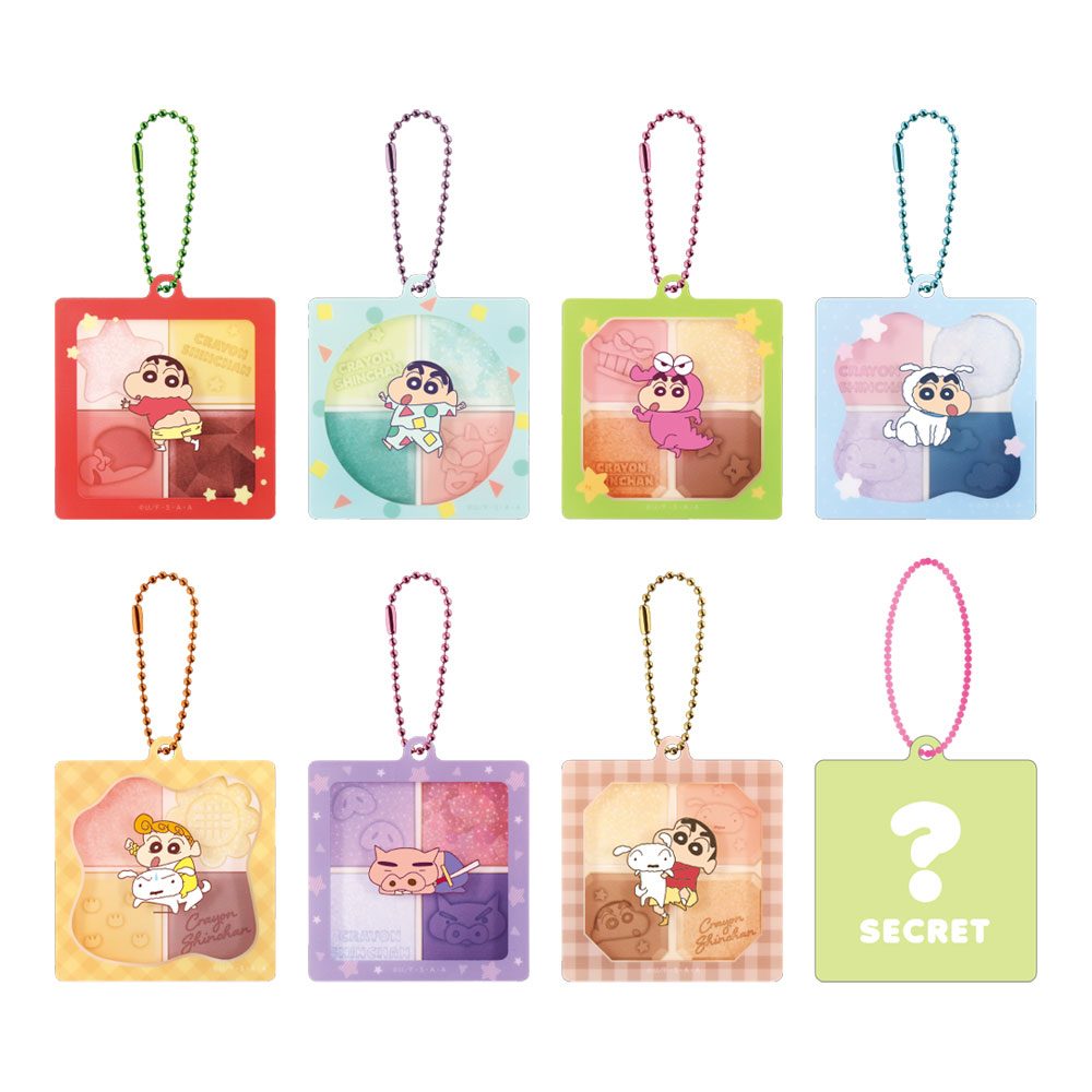 クレヨンしんちゃん シークレットアイシャドウ風キーチェーン ("Crayon Shin-chan" Secret Eye Shadow Style Key Chain)